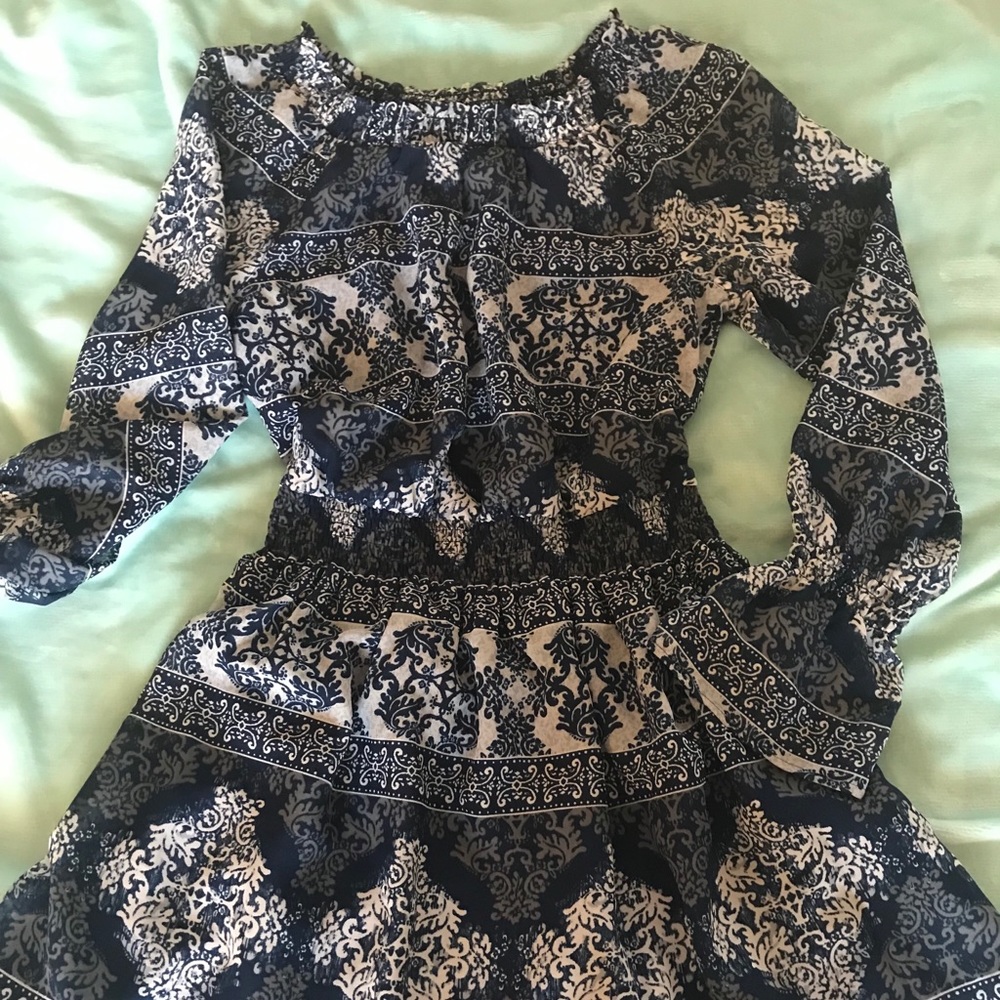 Long sleeved floral dress